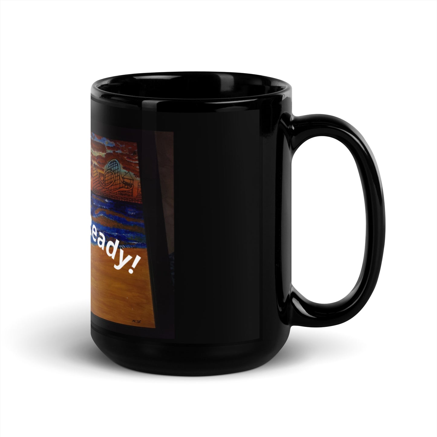 Vacation Ready Black Mug