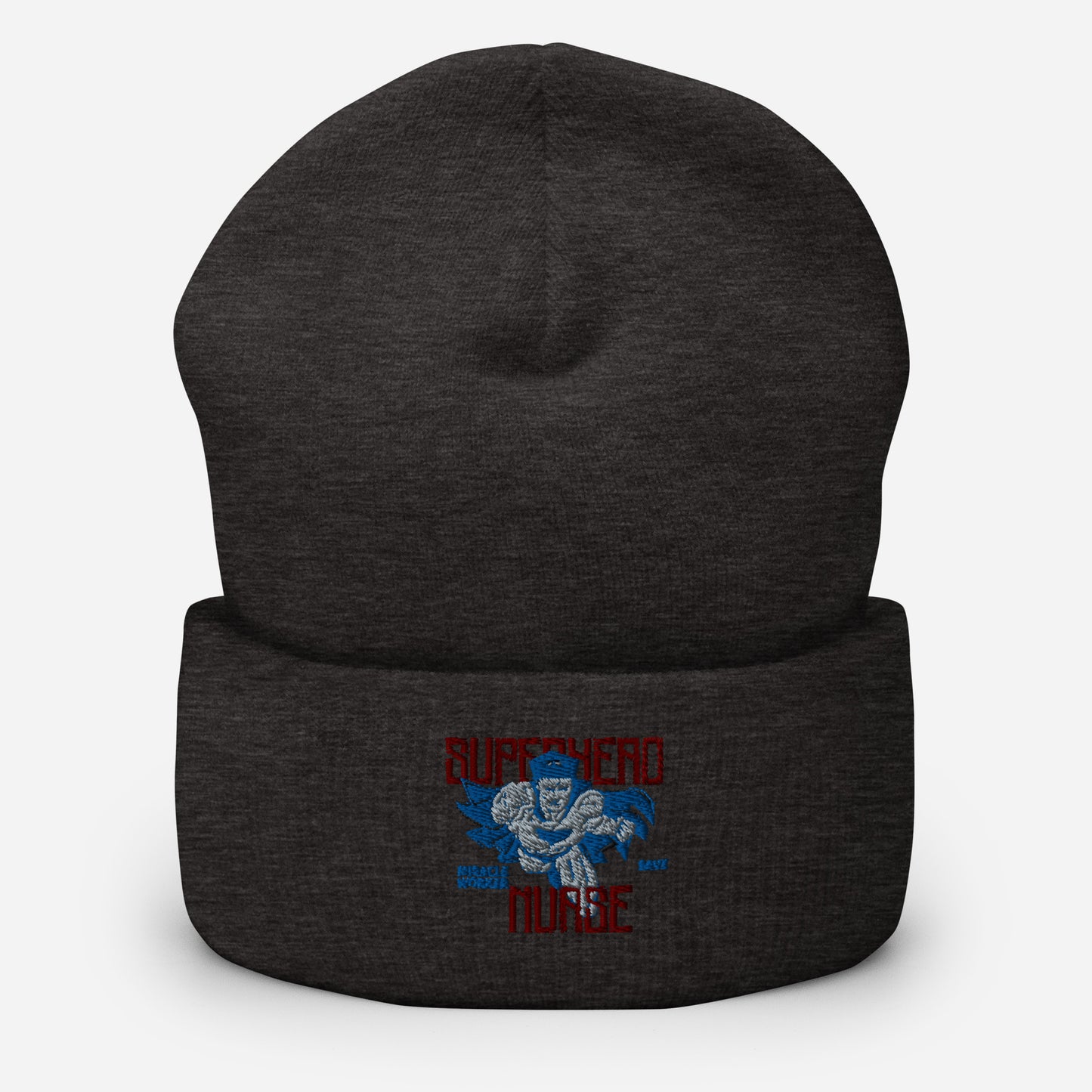 Superhero Nurse Cuffed Beanie