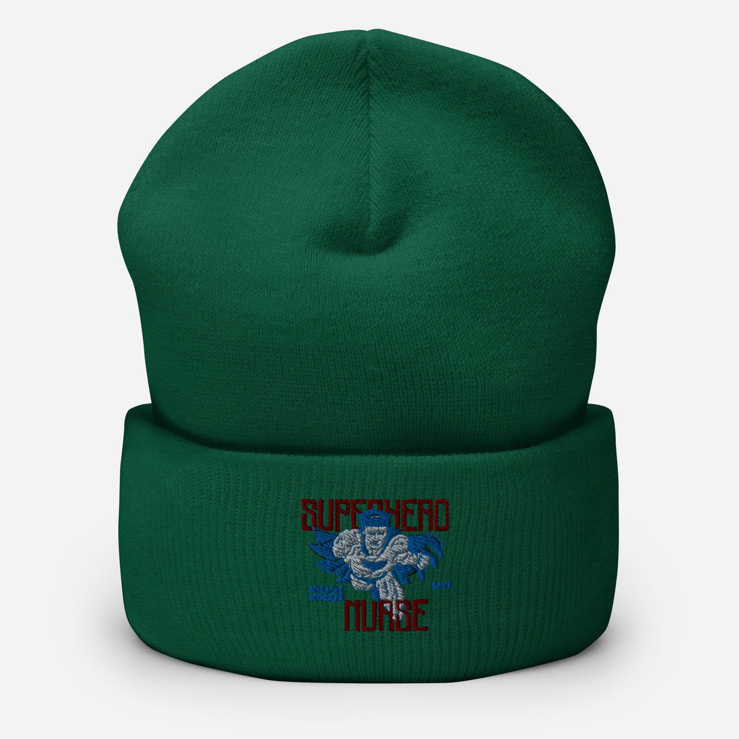 Superhero Nurse Cuffed Beanie