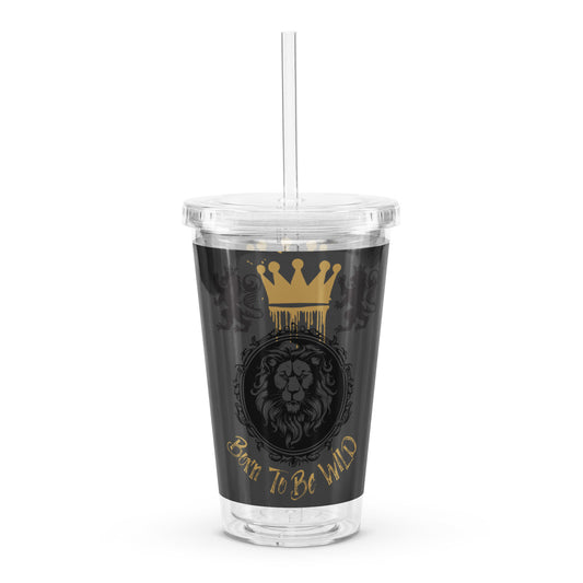 Born to Be Wild Clear Plastic Tumbler