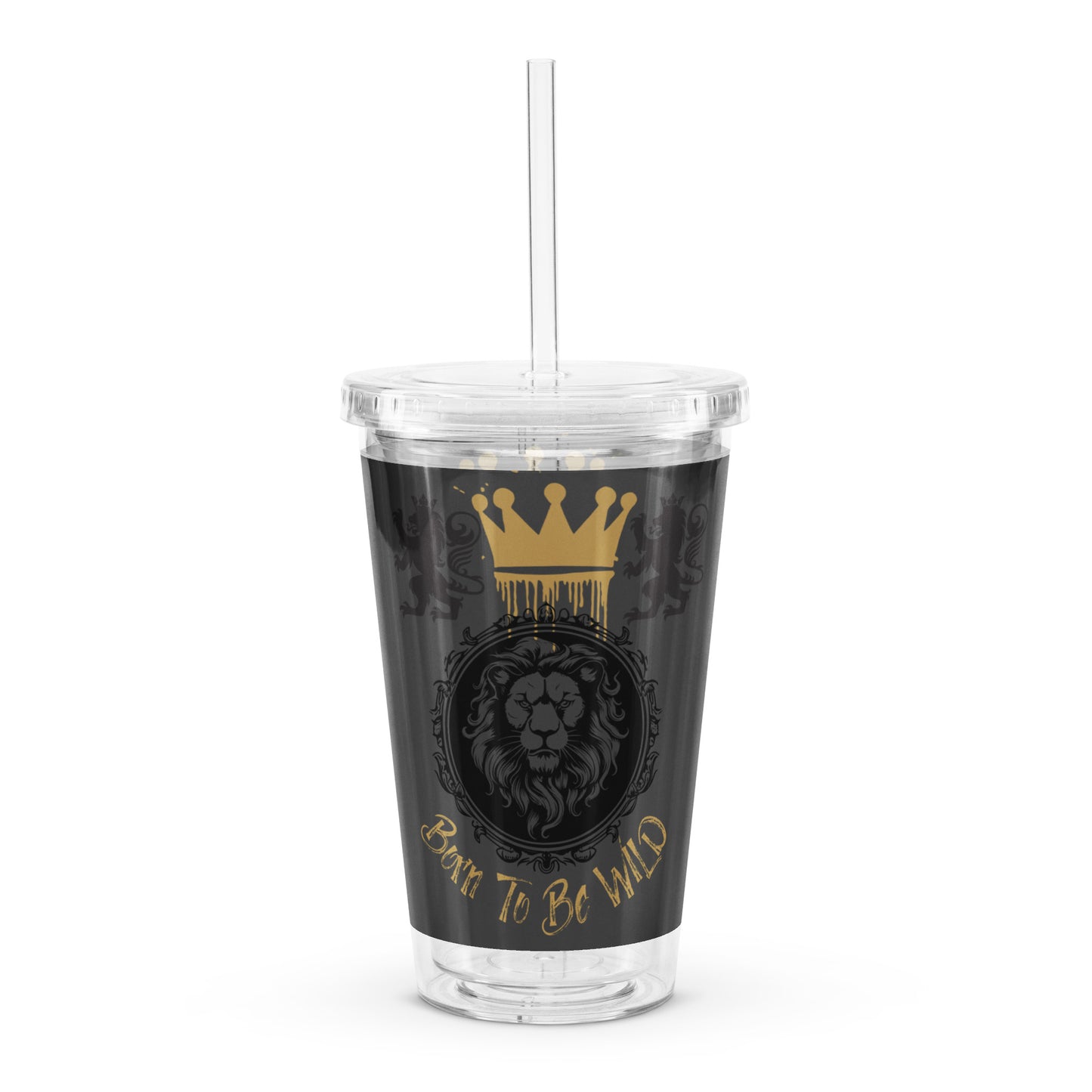 Born to Be Wild Clear Plastic Tumbler