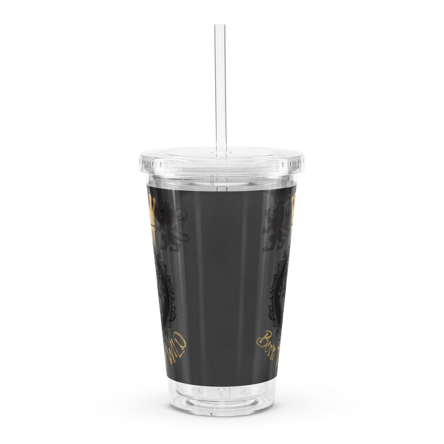 Born to Be Wild Clear Plastic Tumbler