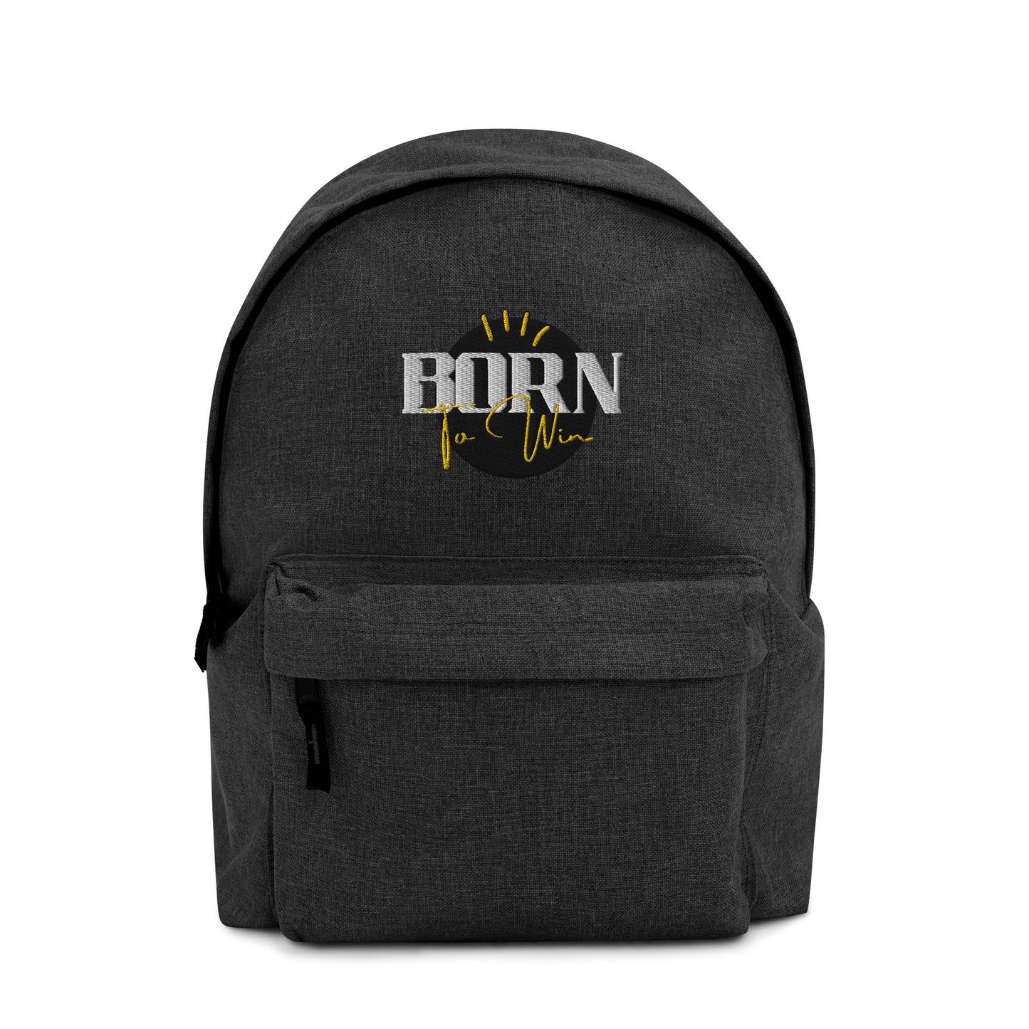 Born to Win Embroidered Backpack