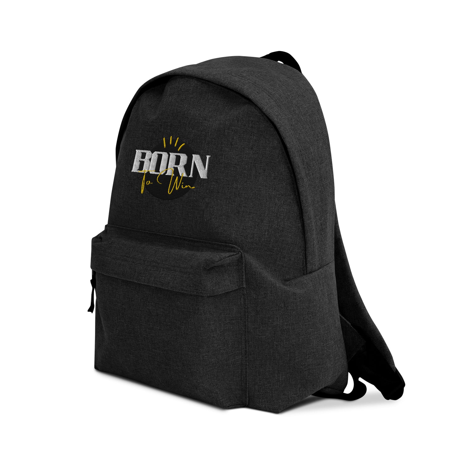 Born to Win Embroidered Backpack