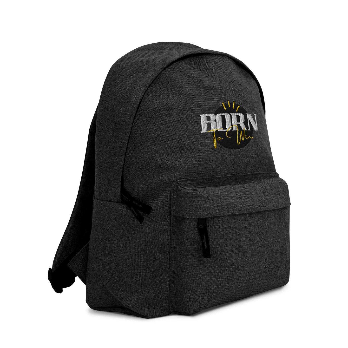 Born to Win Embroidered Backpack