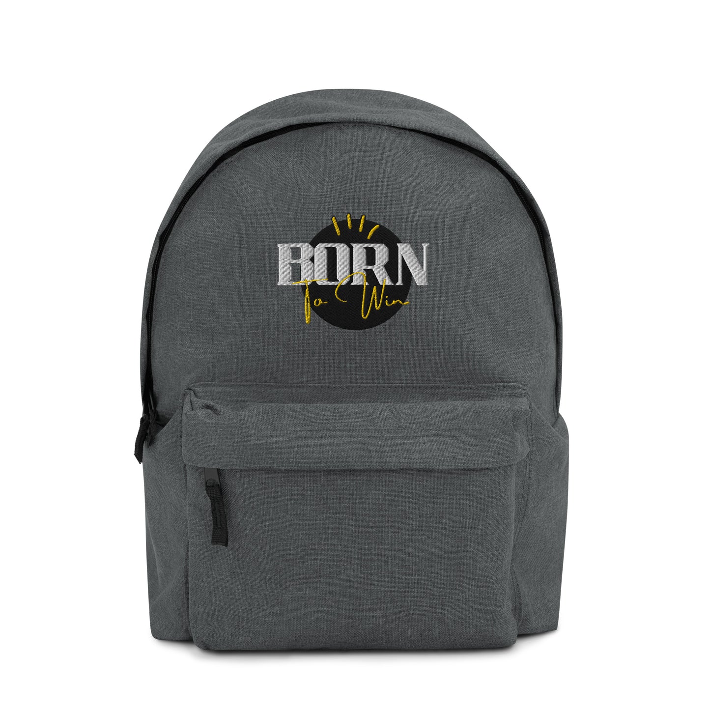 Born to Win Embroidered Backpack