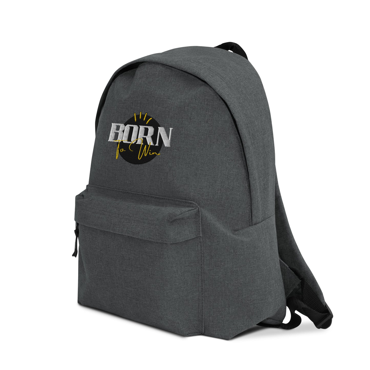 Born to Win Embroidered Backpack