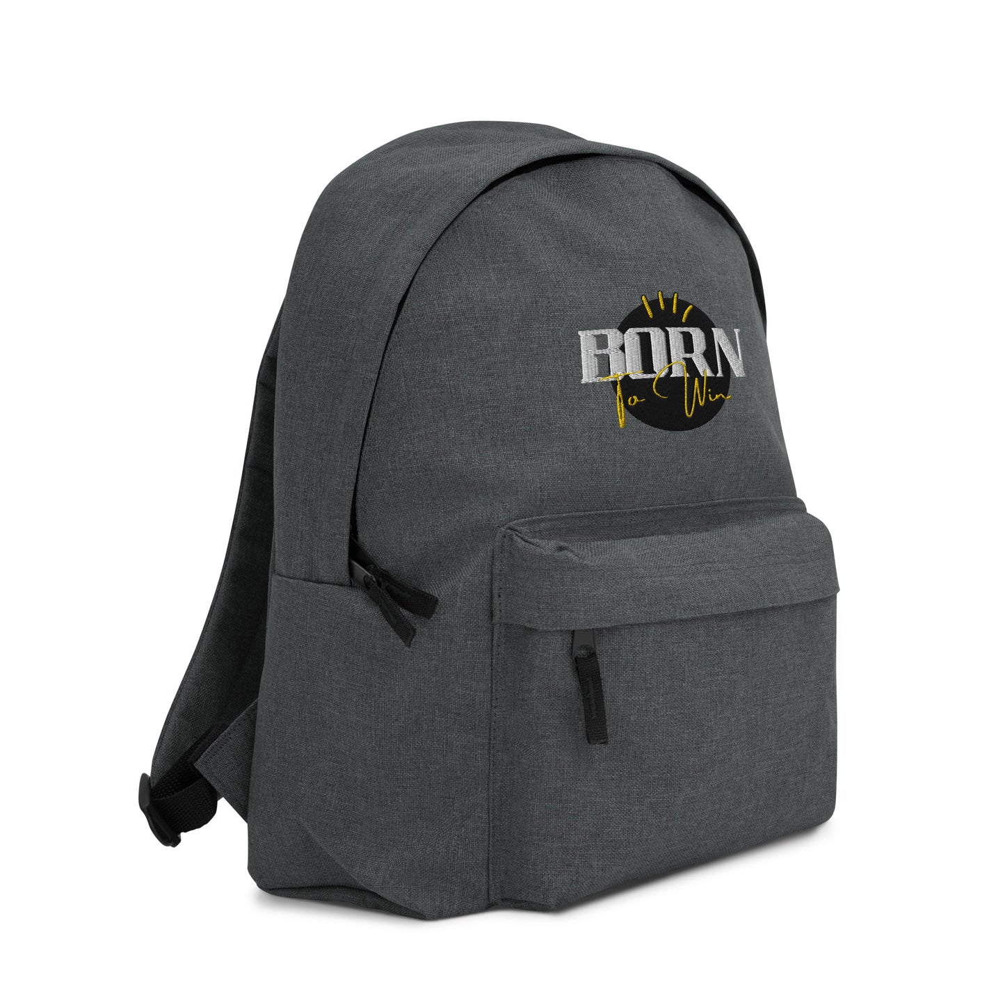 Born to Win Embroidered Backpack