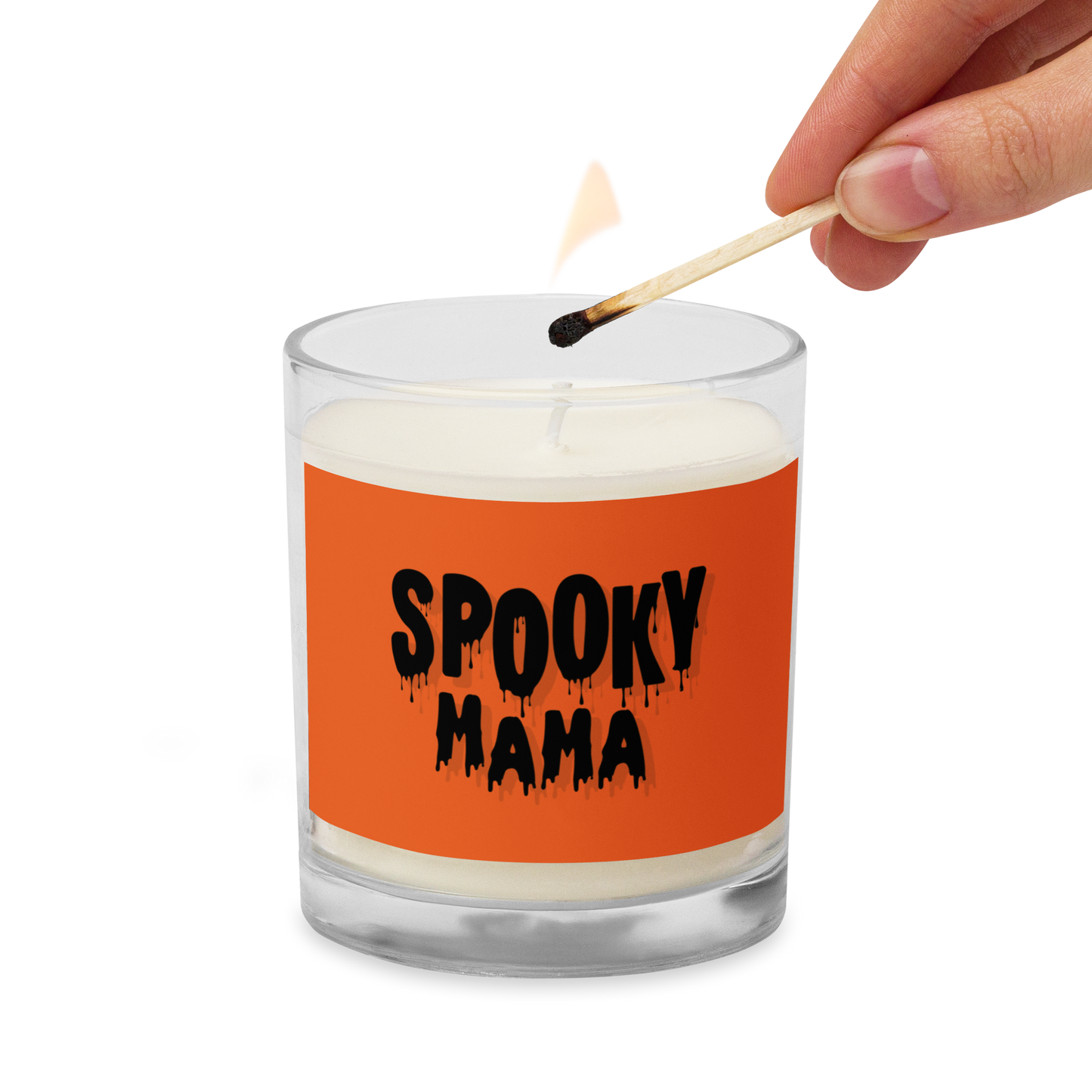 Spooky Mama Glass jar soy wax candle