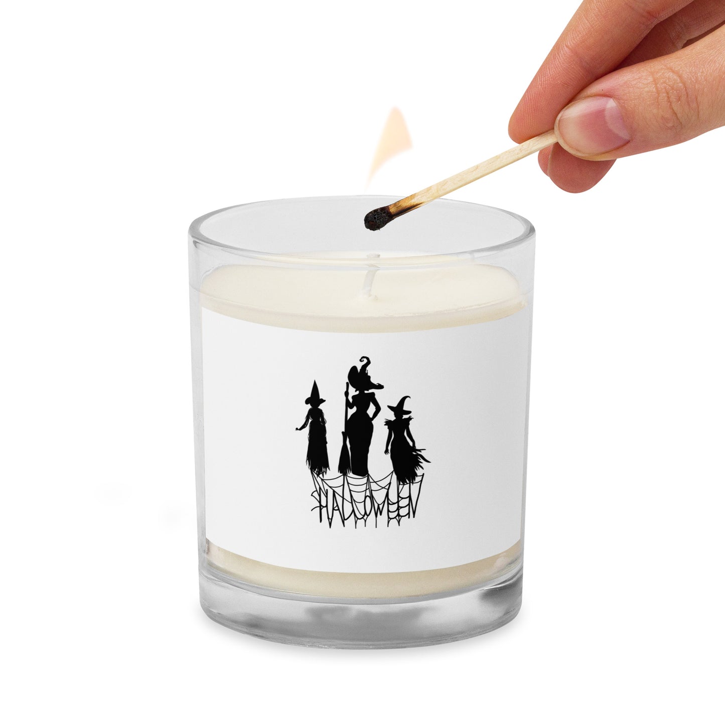 Halloween Witch Glass jar soy wax candle