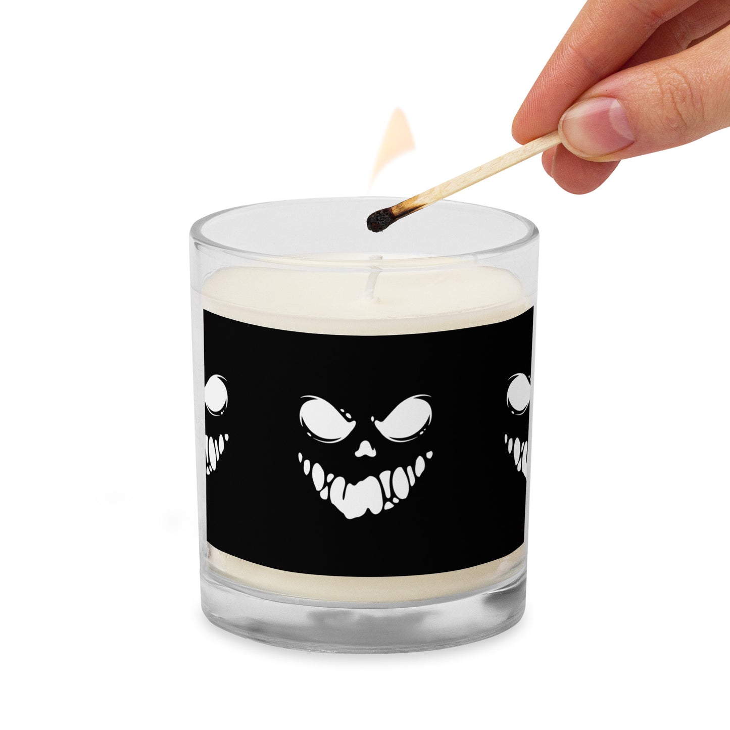 Halloween Pumpkin Glass jar soy wax candle