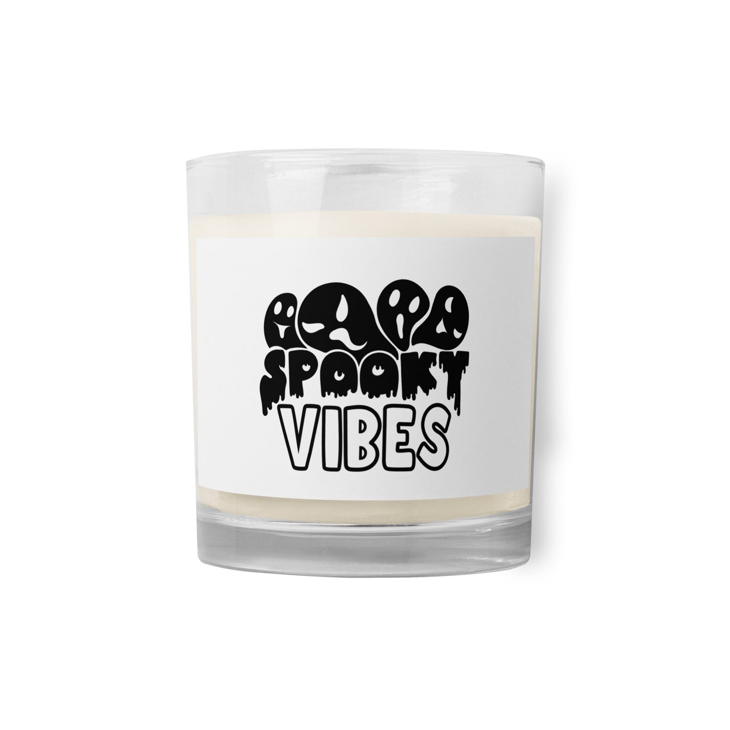 Spooky Vibes Glass jar soy wax candle