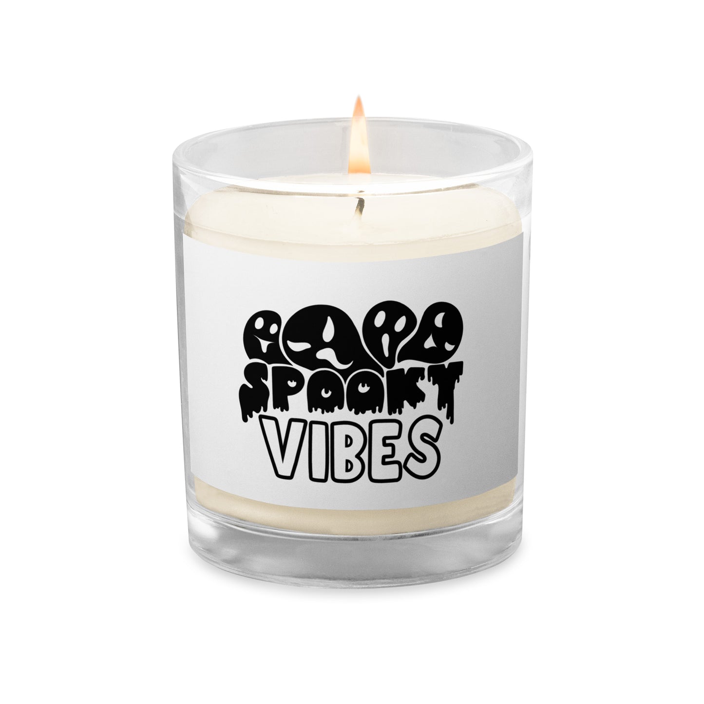 Spooky Vibes Glass jar soy wax candle