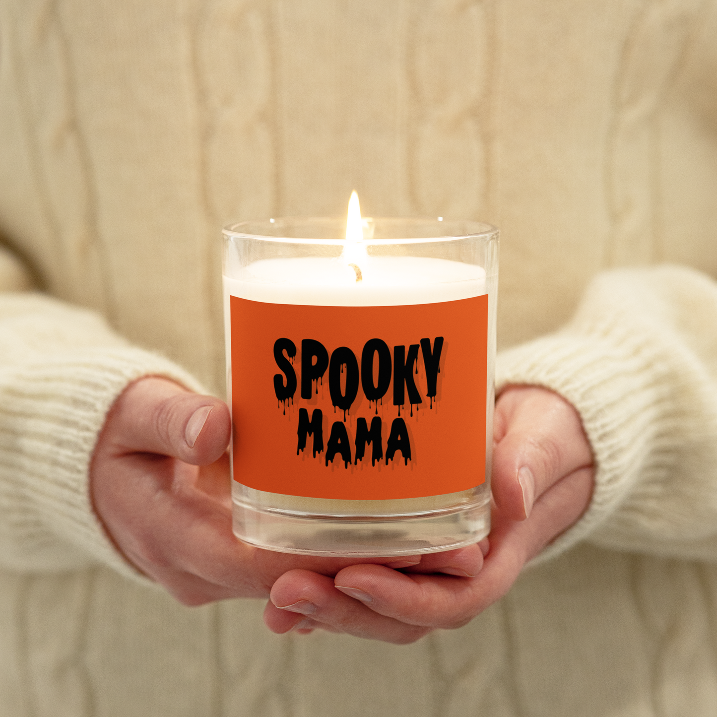 Spooky Mama Glass jar soy wax candle