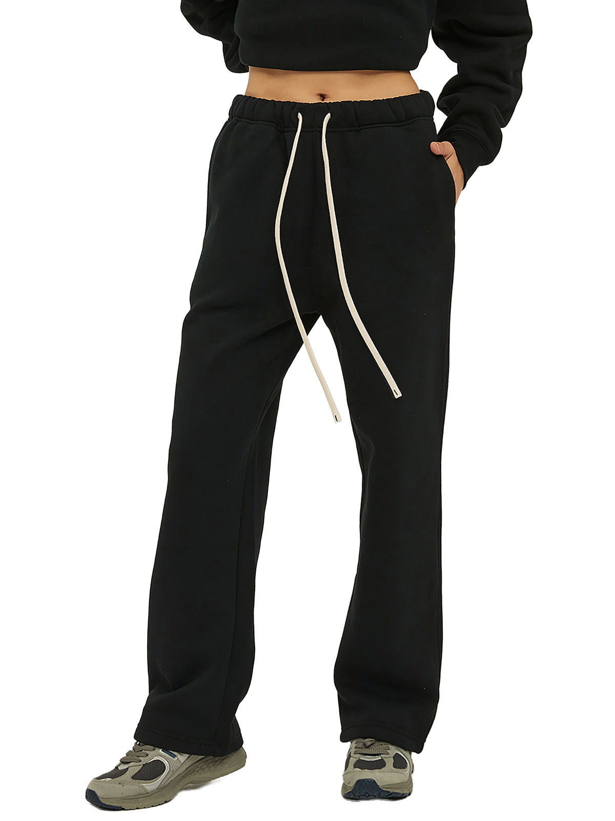 Sweatpants,Unisex,Streetwear,Straightleg