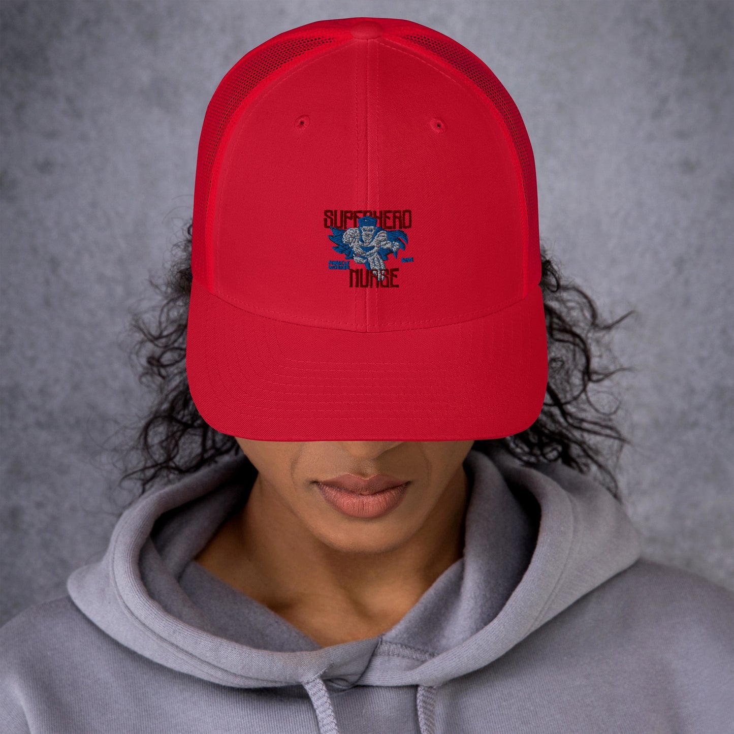 Superhero Nurse Trucker Cap