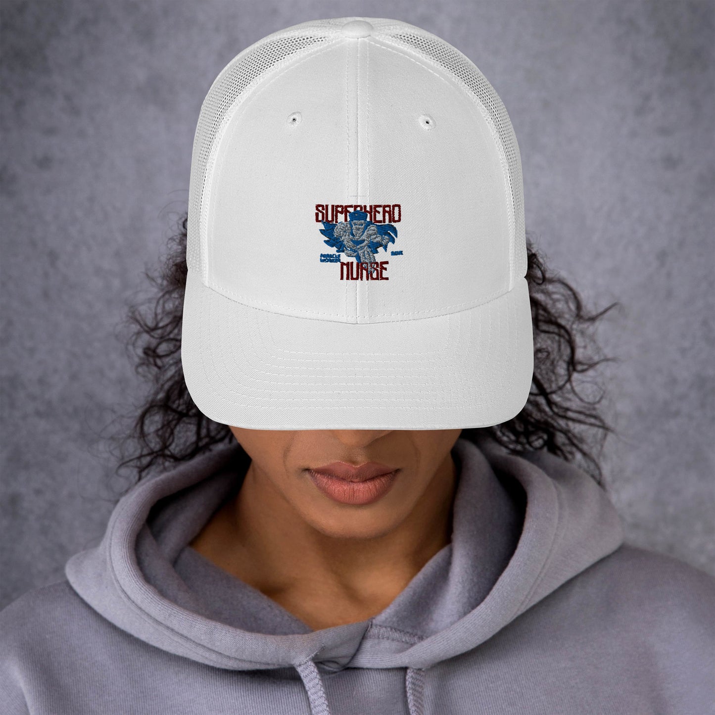 Superhero Nurse Trucker Cap