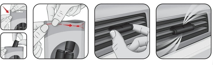 Car Air Freshener Black Ice Vent Wrap