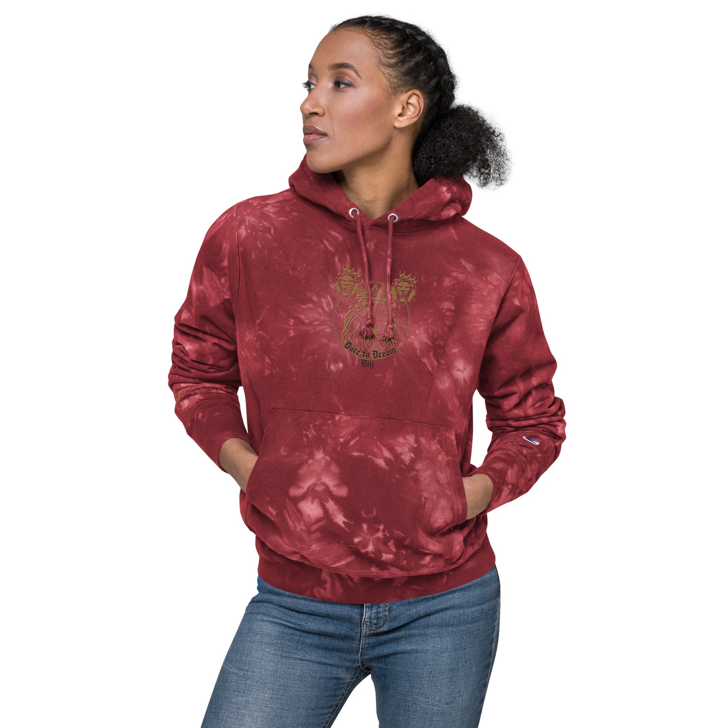 Dare to Dream Big Champion Tie-Dye Hoodie