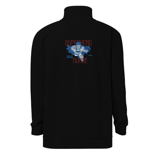 Superhero Nurse fleece pullover