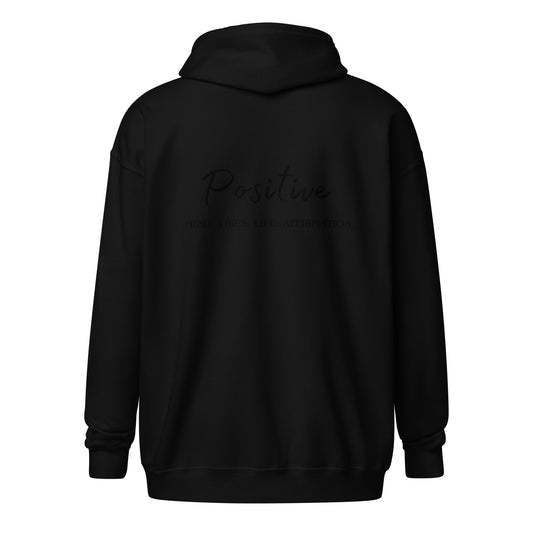 Positive Heavy blend zip hoodie