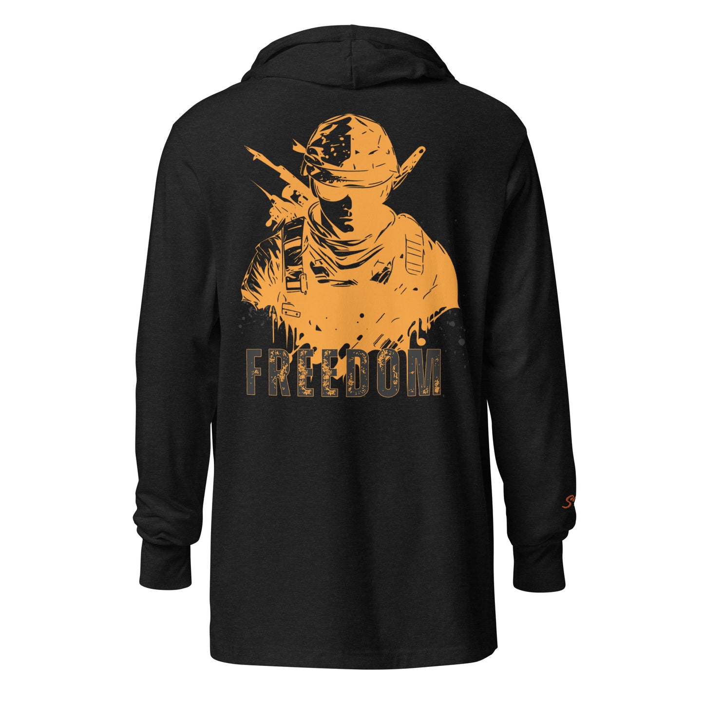 Freedom Hooded long-sleeve tee