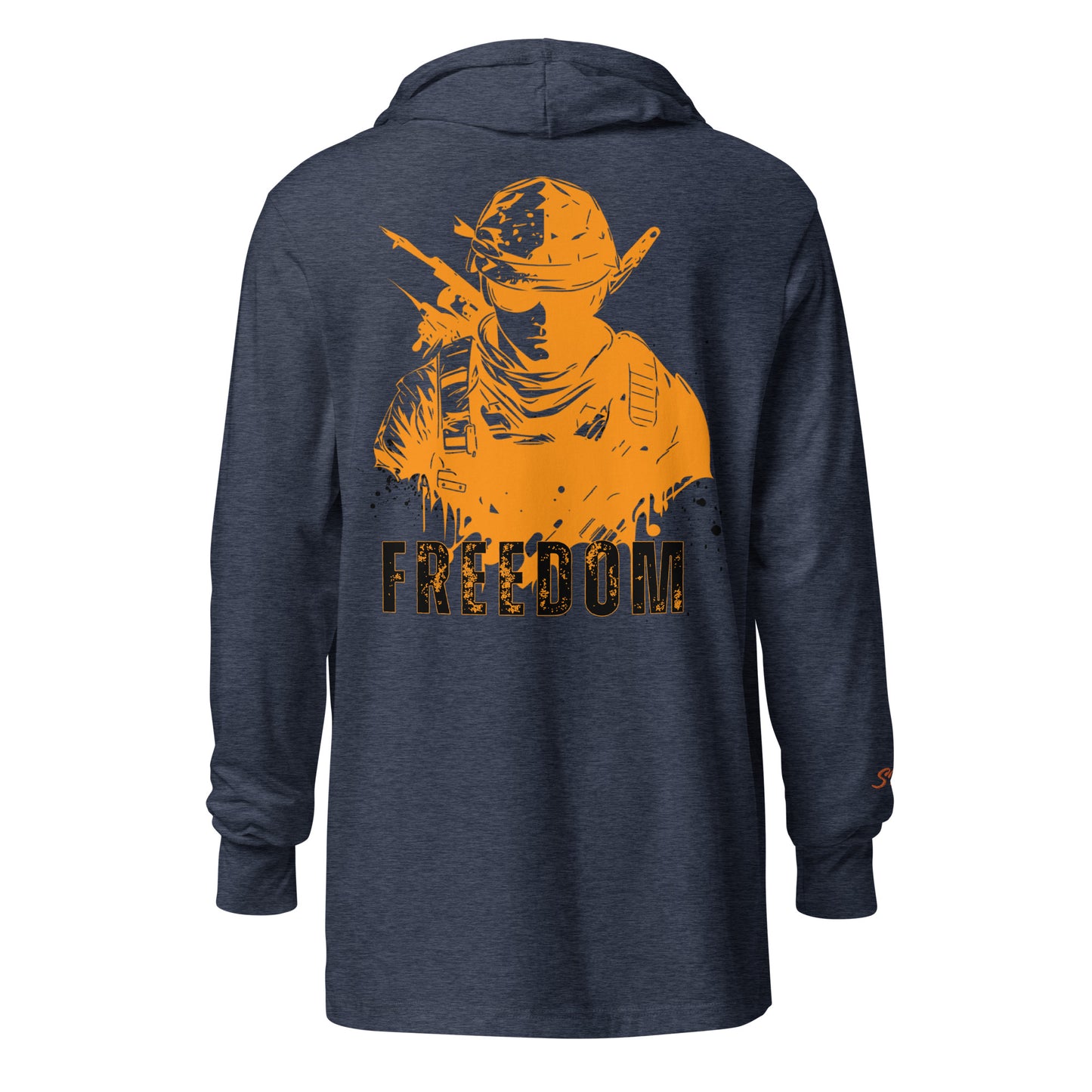 Freedom Hooded long-sleeve tee