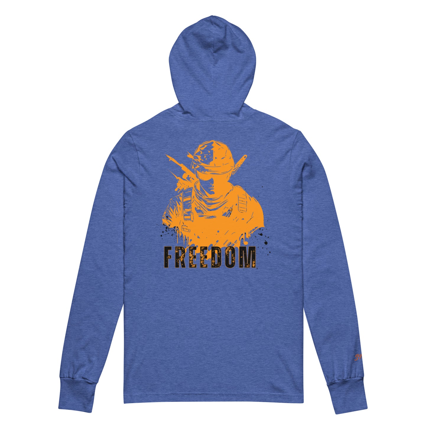 Freedom Hooded long-sleeve tee