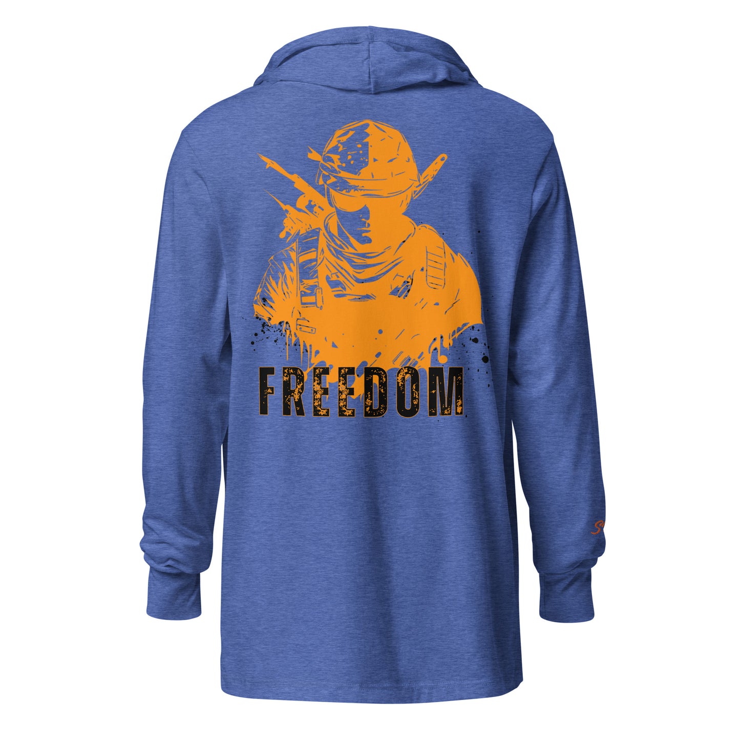 Freedom Hooded long-sleeve tee