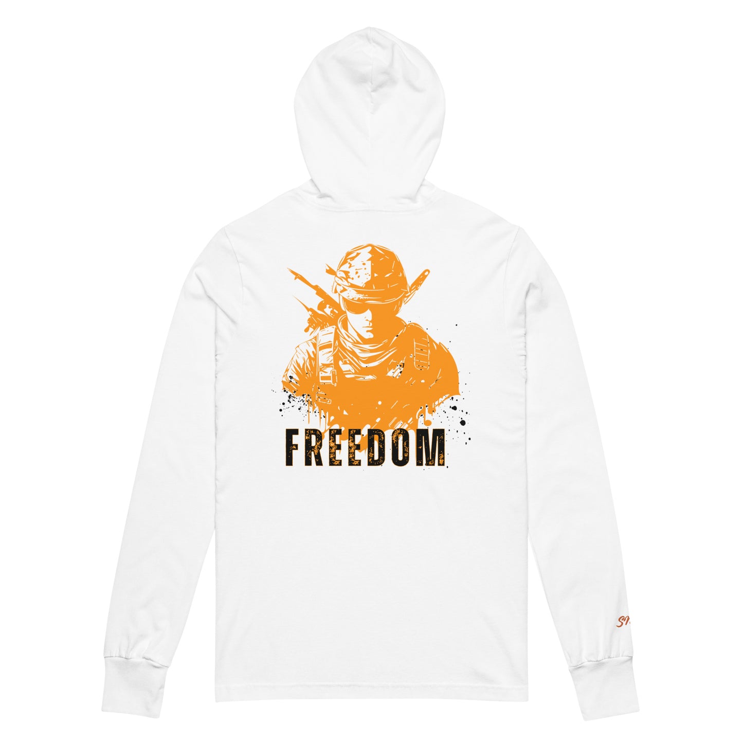 Freedom Hooded long-sleeve tee