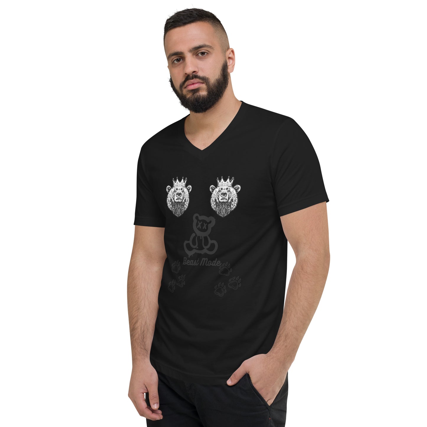 Beast Mode Short Sleeve V-Neck T-Shirt