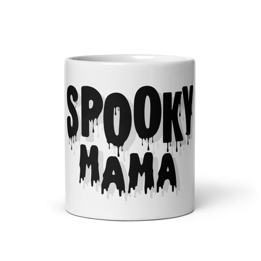 Spooky Mama White Glossy Mug