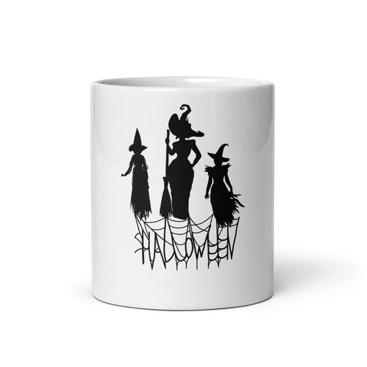 Witch Halloween White glossy mug