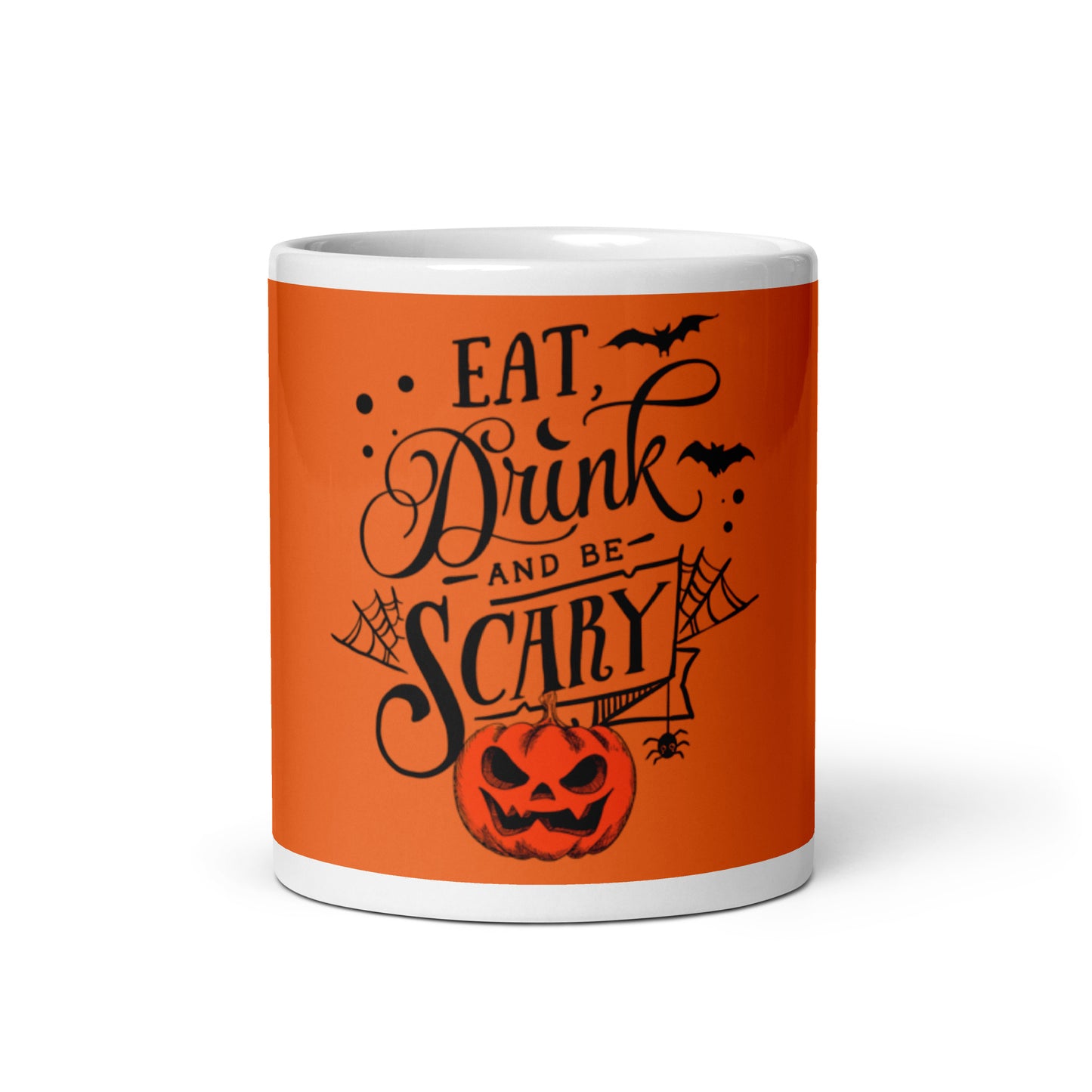 Halloween Drink White glossy mug