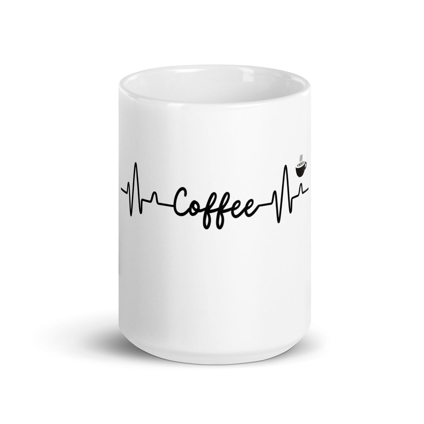 Coffee Heart White Glossy Mug