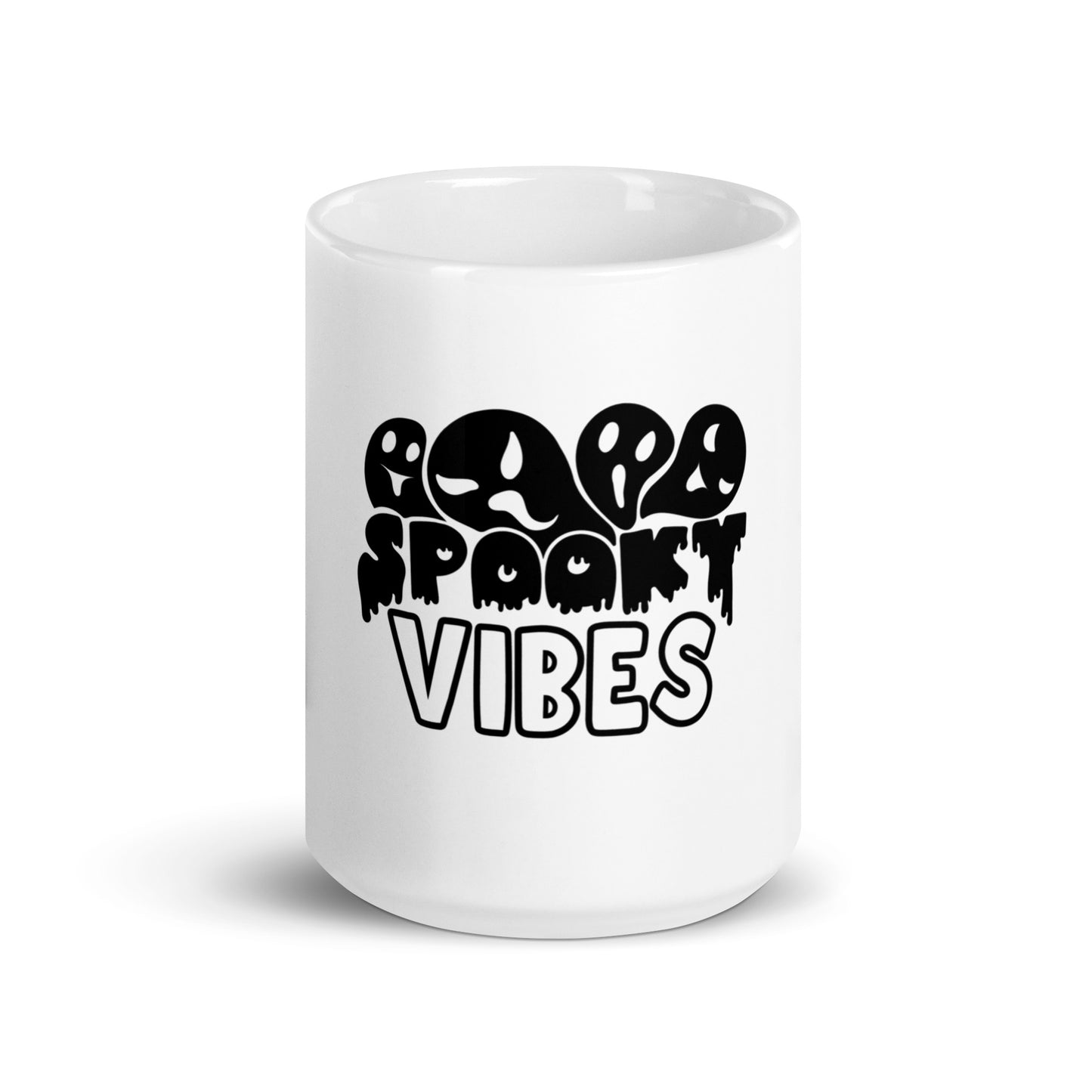 Spooky Vibes White glossy mug