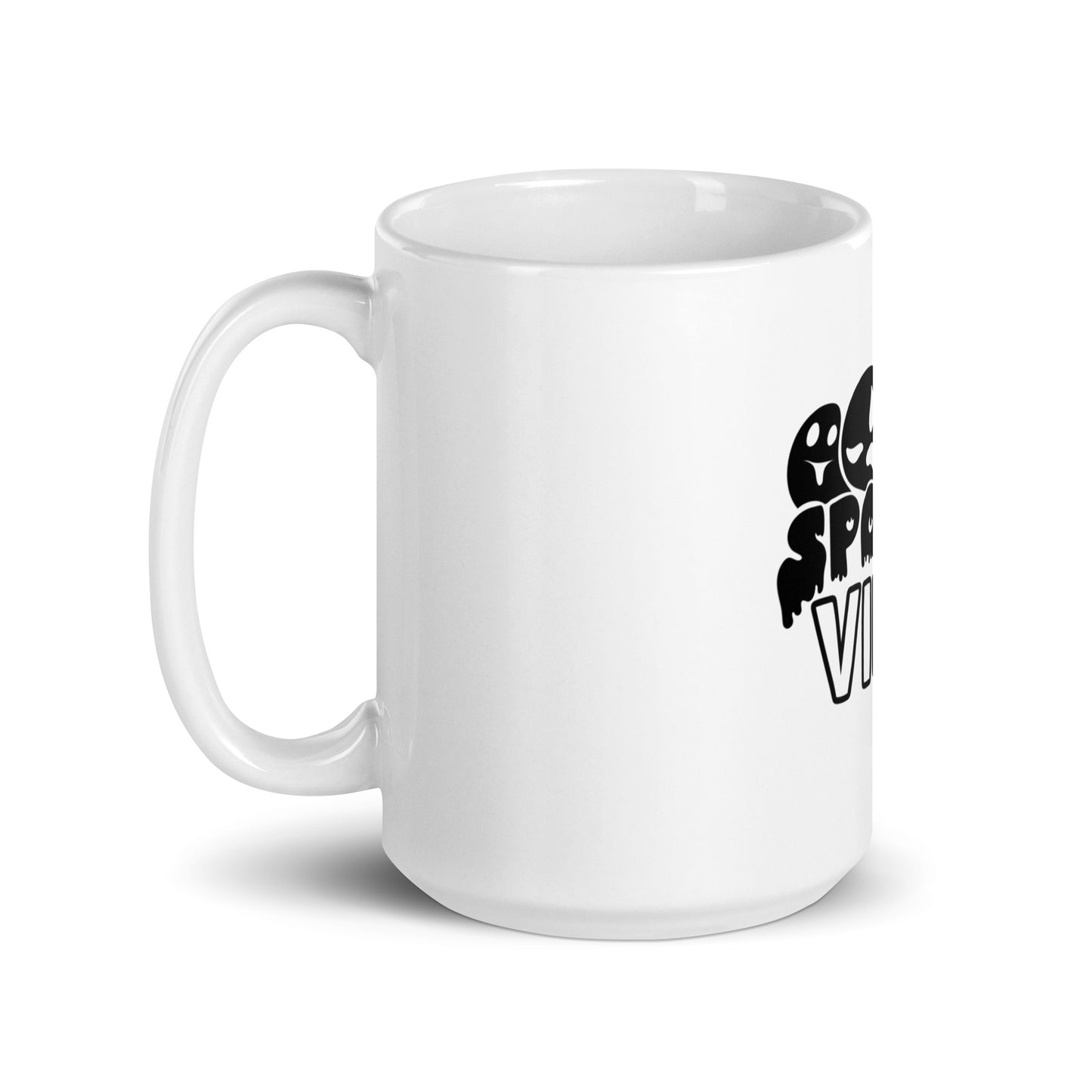 Spooky Vibes White glossy mug