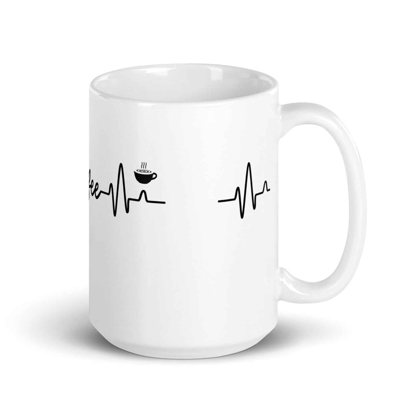 Coffee Heart White Glossy Mug