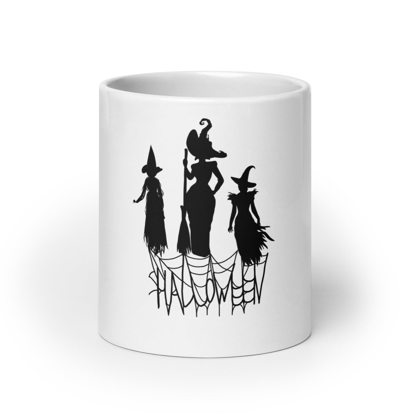 Witch Halloween White glossy mug