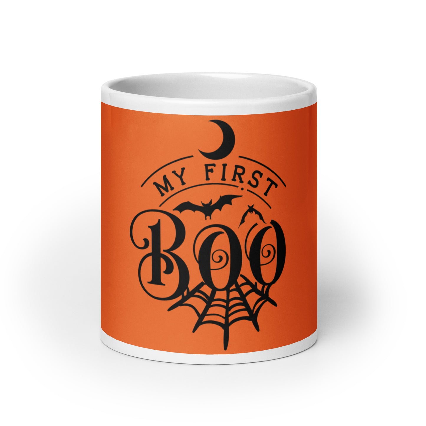 My First Boo White glossy mug