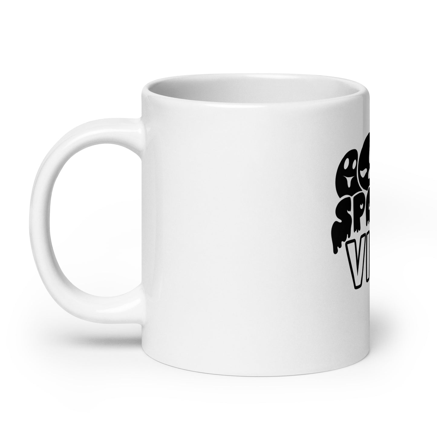 Spooky Vibes White glossy mug