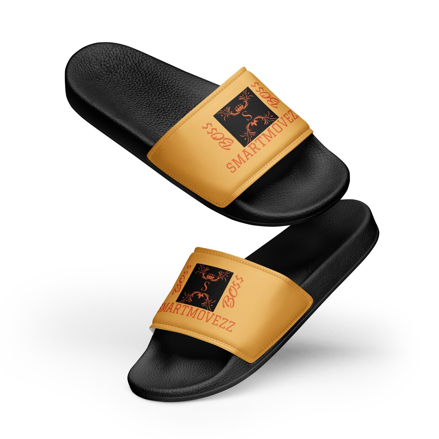 Boss Women's slides + Yellow