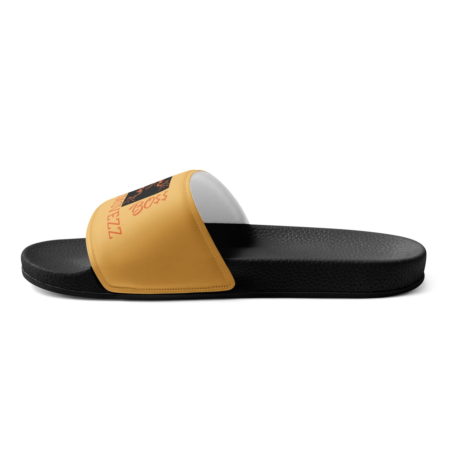 Boss Women's slides + Yellow