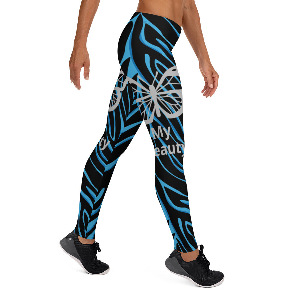 Leggings Tiger Blue