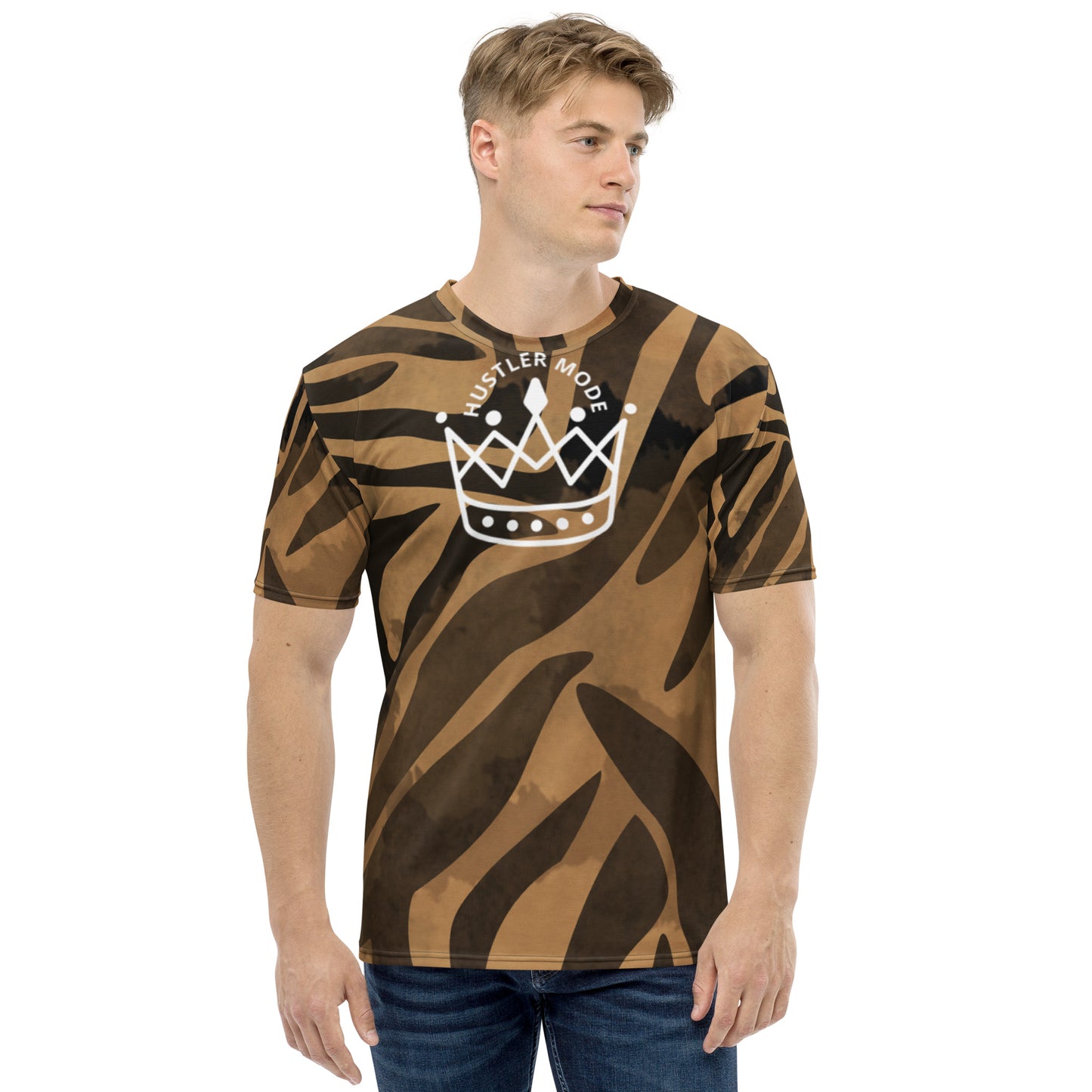 Men's Hustler Mode T Stripped t-shirt