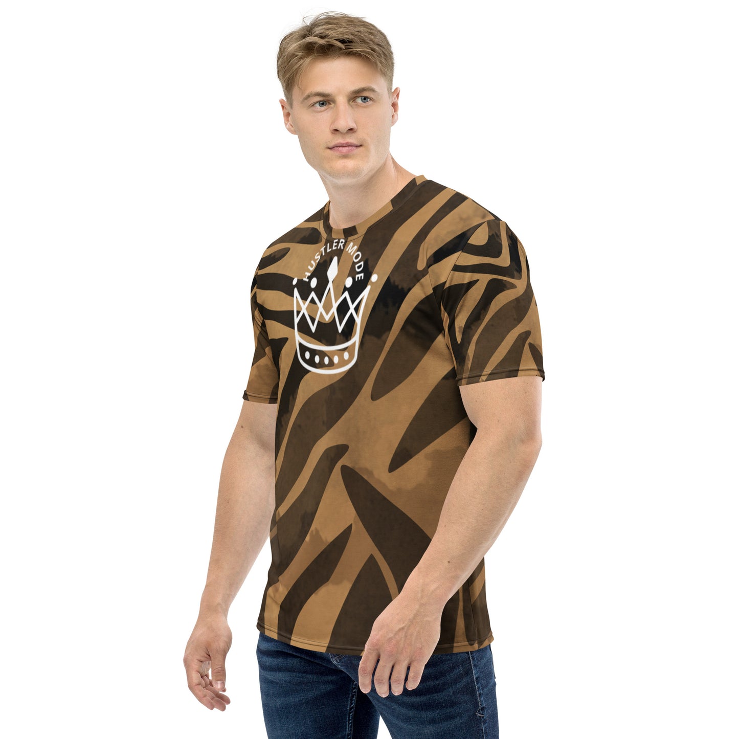 Men's Hustler Mode T Stripped t-shirt