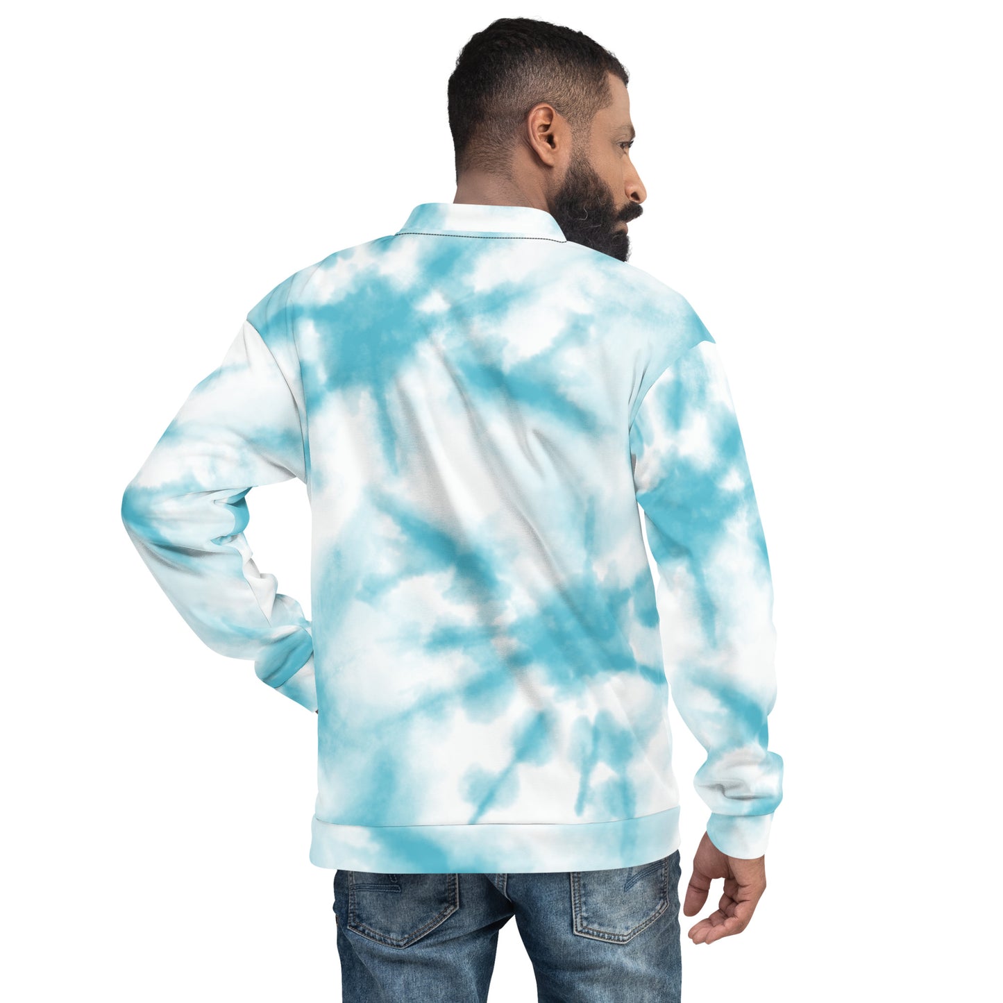 Hustler Mode Cloud Blu Bomber Jacket