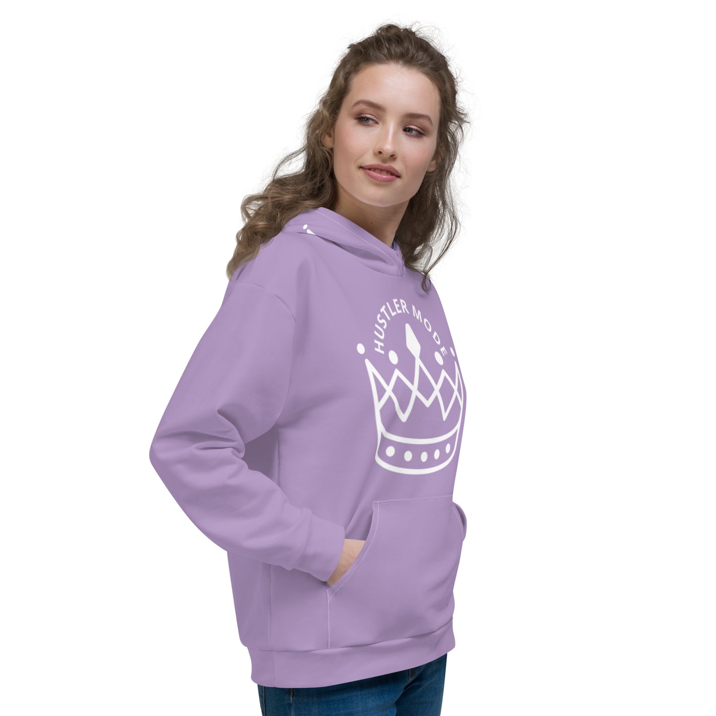 Hustler Mode Lavender Hoodie