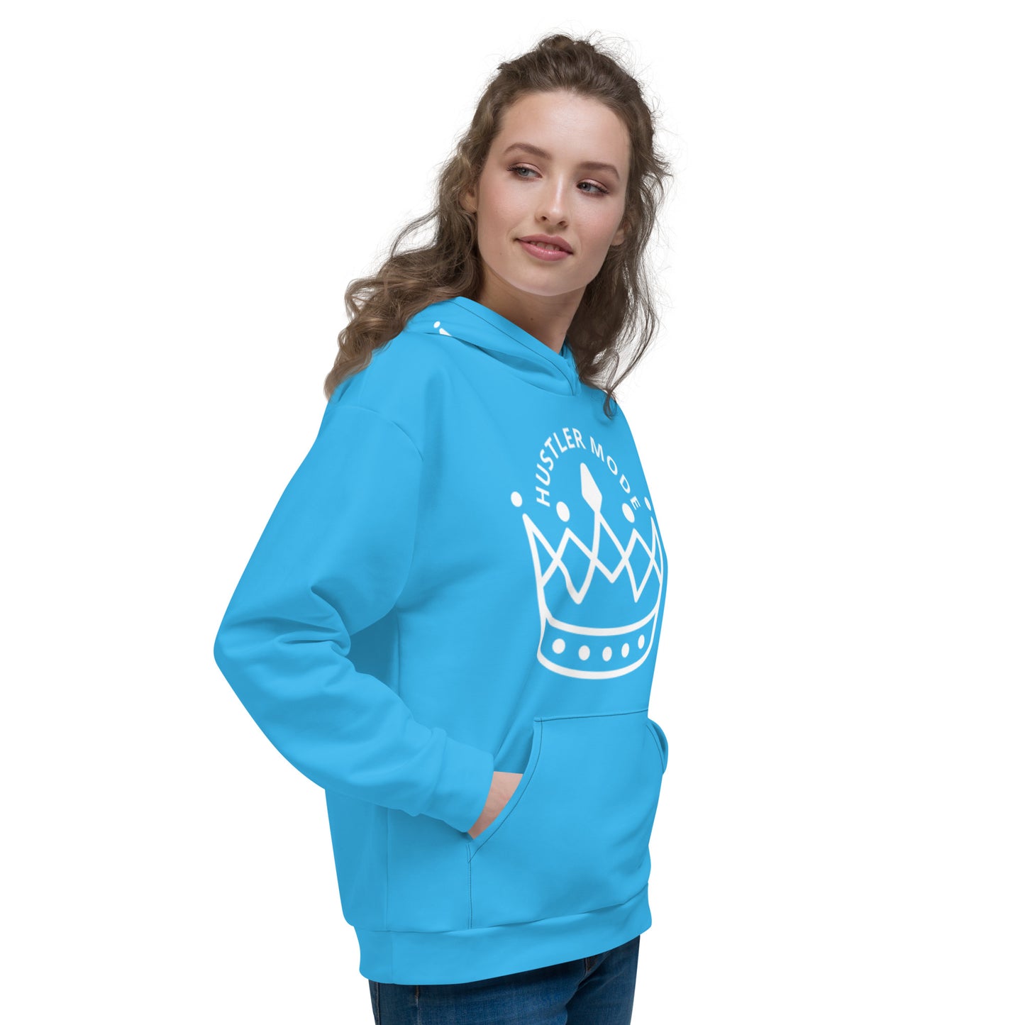 Hustler Mode Blu Sky Hoodie