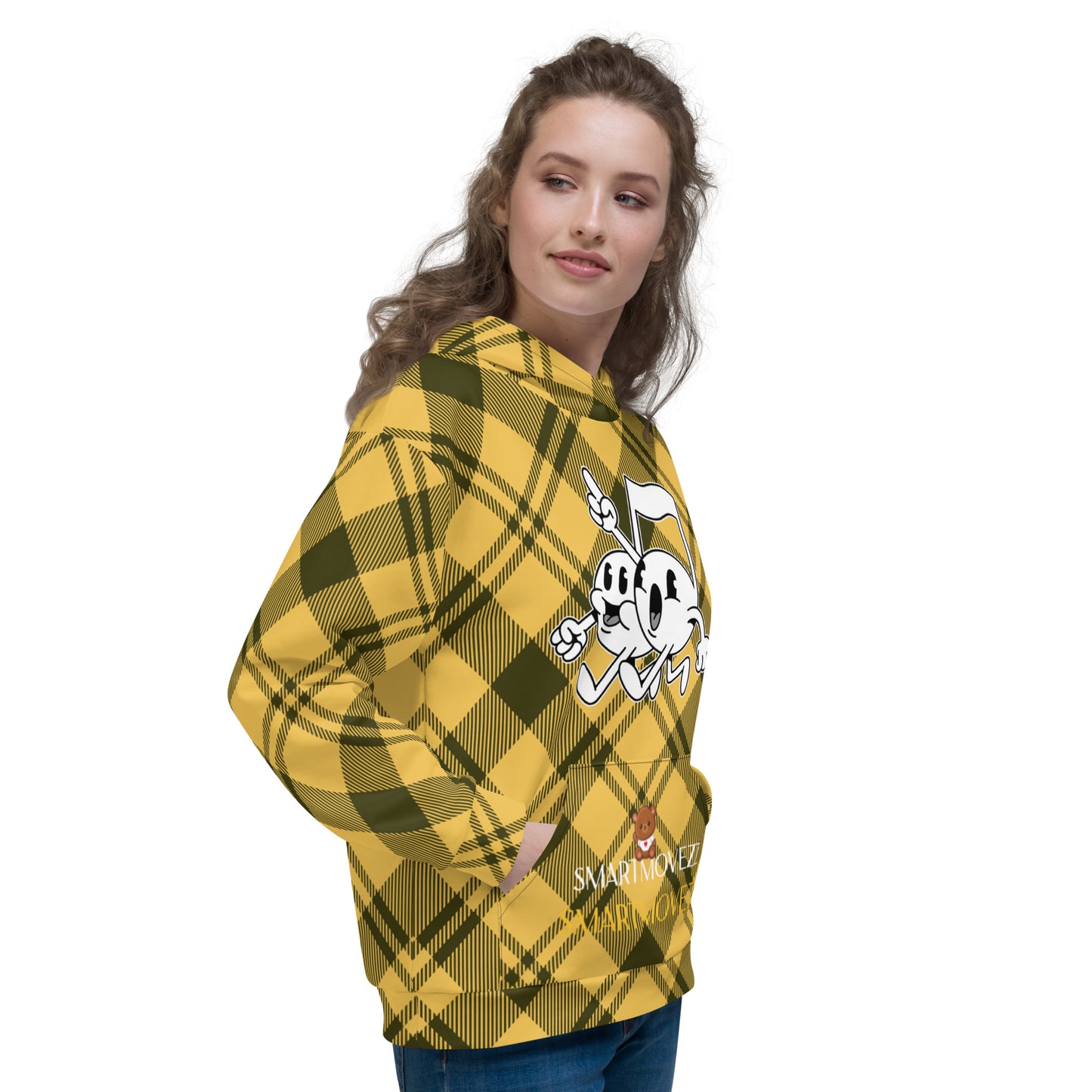 Music plaid yellowHoodie